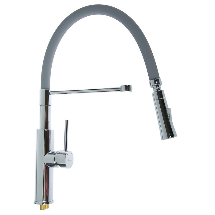 Смеситель для кухни Accoona A4890T-1, однорычажный, латунь, серый/хром Смеситель для кухни Accoona A4890T-1, однорычажный, латунь, серый/хром