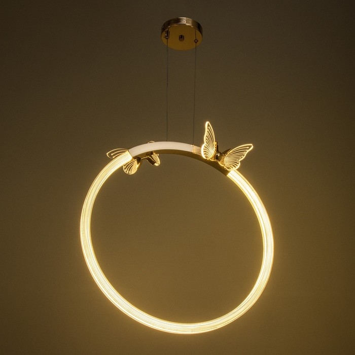 Светильник BayerLux "Бабочки" LED 38Вт золото 49х16х52,5-150 см