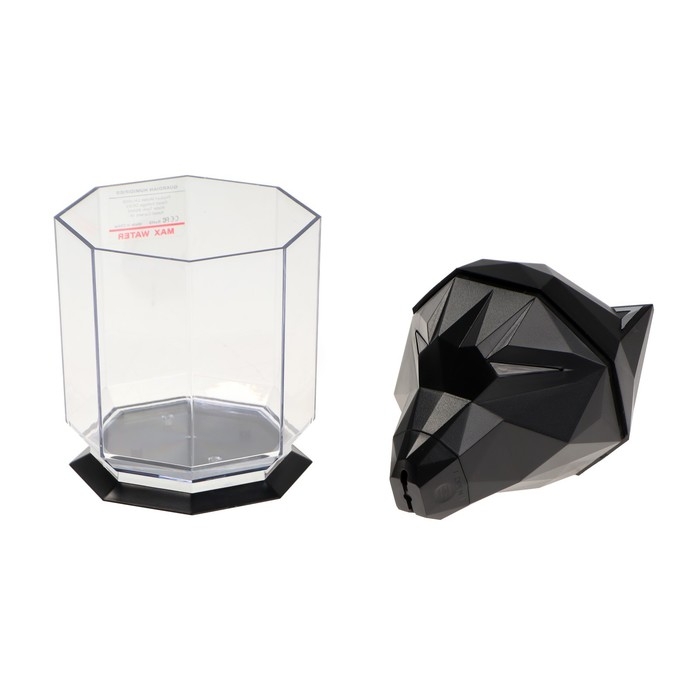 Увлажнитель воздуха Luazon HM-12  Увлажнитель воздуха Luazon HM-12 "Волк", ультразвуковой, 650 мл, 2 Вт, погружной, USB,черный