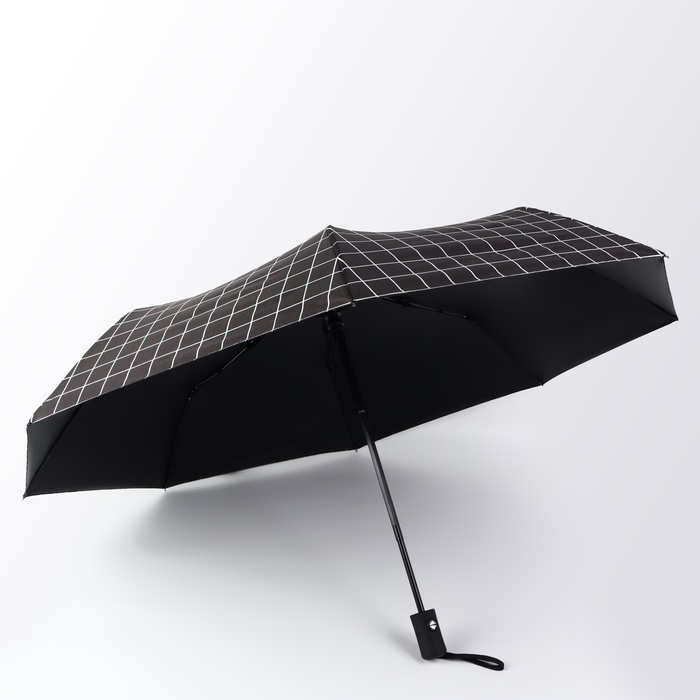 Зонт автоматический «Carbriet», ветроустойчивый, 3 сложения, 8 спиц, R = 48/55 см, D = 110 см, цвет чёрный Зонт автоматический «Carbriet», ветроустойчивый, 3 сложения, 8 спиц, R = 48/55 см, D = 110 см, цвет чёрный
