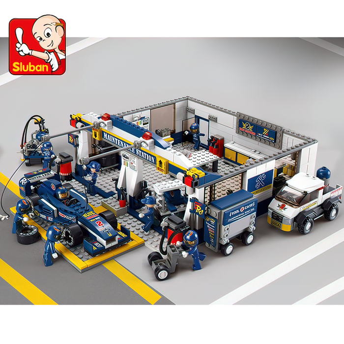 Конструктор «Сервисная станция», 741 деталь Конструктор «Сервисная станция», 741 деталь