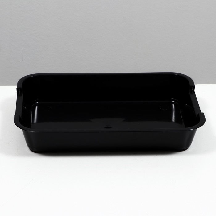 Туалет средний без сетки 36 х 26 х 6,5 см, чёрный Туалет средний без сетки 36 х 26 х 6,5 см, чёрный