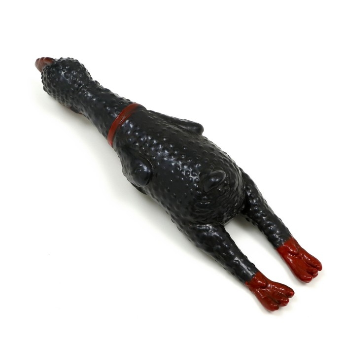 Игрушка пищащая  Игрушка пищащая "Задумчивая курица" малая для собак, 16,5 см, чёрная