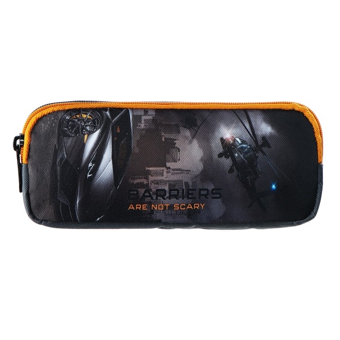 Пенал мягкий, 2 отделения, объёмный, 90 х 220 х 40 мм, Stavia Пенал мягкий, 2 отделения, объёмный, 90 х 220 х 40 мм, Stavia "Авто" серый 86211