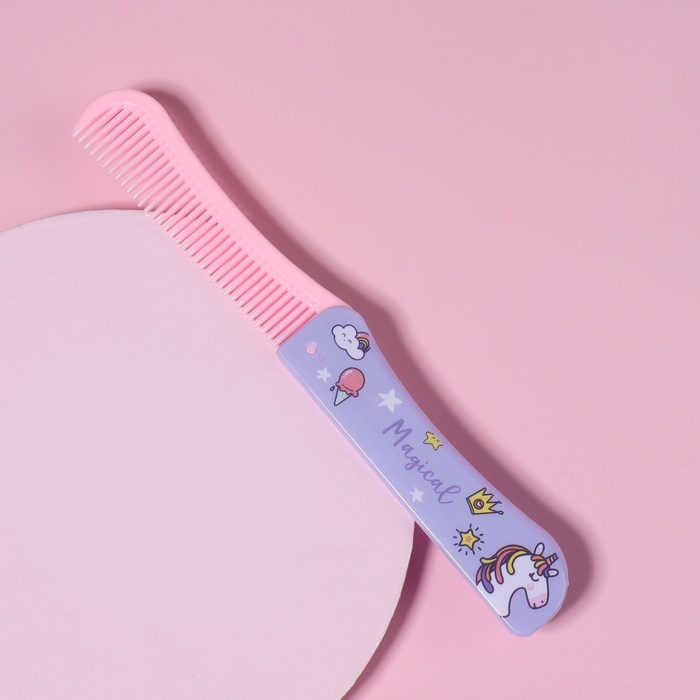 Расчёска складная, 19,5 × 2,5 см, цвет МИКС Расчёска складная, 19,5 × 2,5 см, цвет МИКС