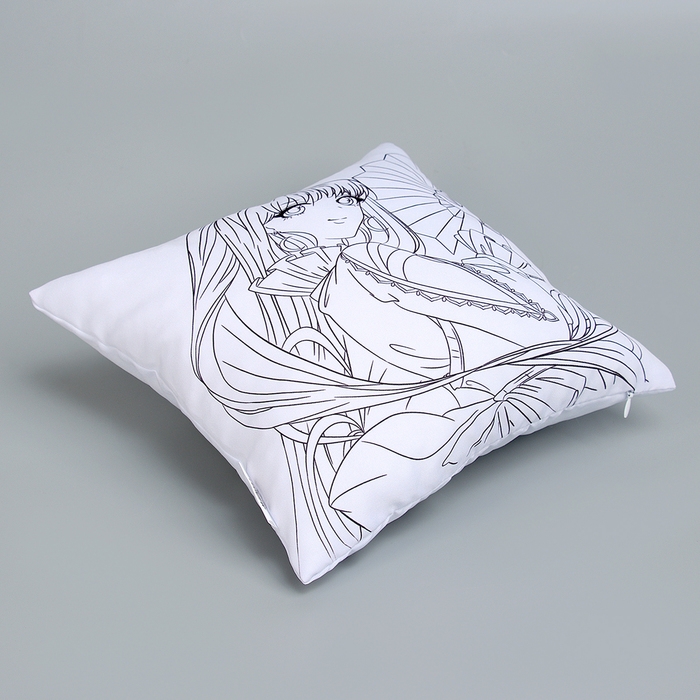 Наволочка под раскраску «Девушка с веером», 30 х 30 см Наволочка под раскраску «Девушка с веером», 30 х 30 см