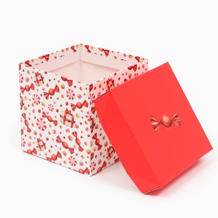 Новый год. Коробка Самосборная Новый год. Коробка Самосборная "Новогодняя" 10 х 10 х 10 см