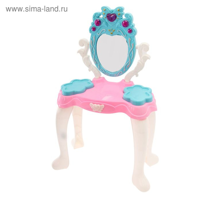 Игровой набор модницы «У зеркала» с аксессуарами и раскраской, свет, звук Игровой набор модницы «У зеркала» с аксессуарами и раскраской, свет, звук