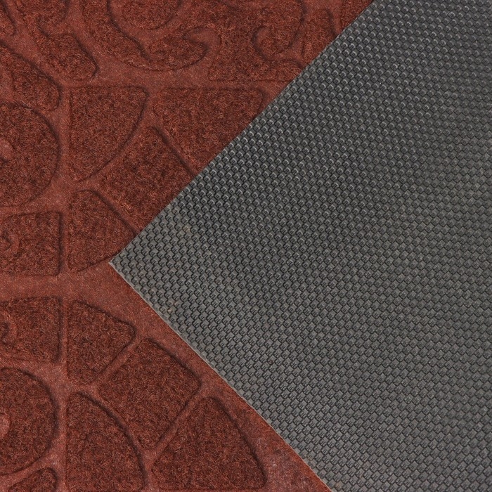 Коврик влаговпитывающий придверный Доляна «Восточная сказка», без окантовки, 38×57 см, цвет коричневый Коврик влаговпитывающий придверный Доляна «Восточная сказка», без окантовки, 38×57 см, цвет коричневый