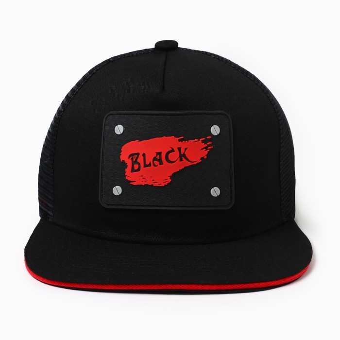 Бейсболка мужская MINAKU с нашивкой цвет черный , размер 56-58 Бейсболка мужская MINAKU с нашивкой цвет черный , размер 56-58