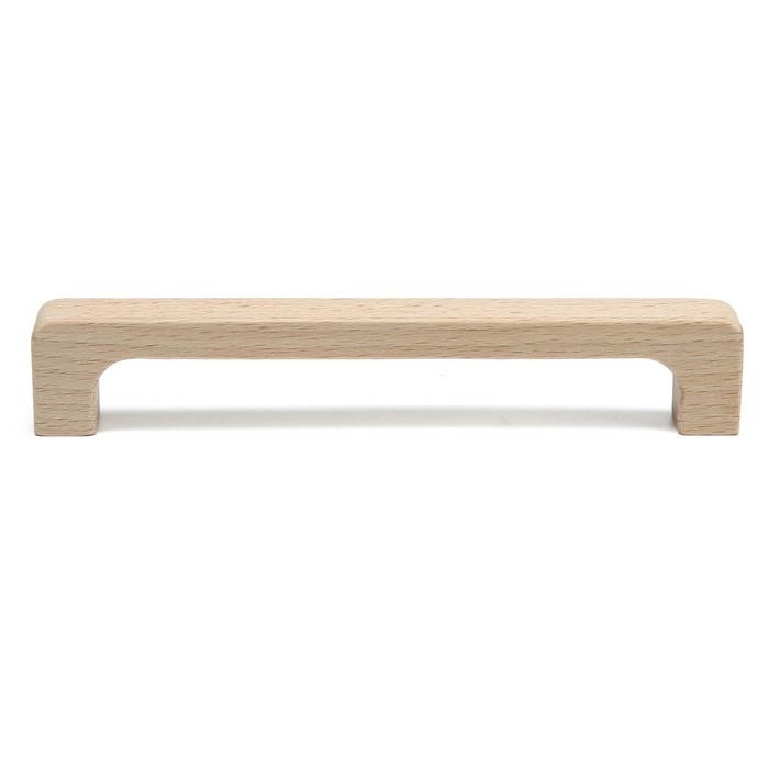 Ручка скоба 175 мм мебельная деревянная Y8, Бук, 1 шт Ручка скоба 175 мм мебельная деревянная Y8, Бук, 1 шт