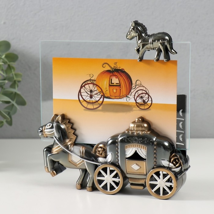 Фоторамка пластик 10х15 см "Карета" 14,5х15х3,5 см