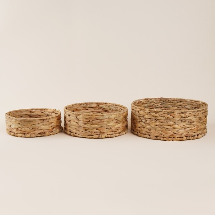 Корзины для хранения ручной работы SL Home, 3 шт: 21×21×7 см, 25×25×10 см, 29×29×11 см Корзины для хранения ручной работы SL Home, 3 шт: 21×21×7 см, 25×25×10 см, 29×29×11 см