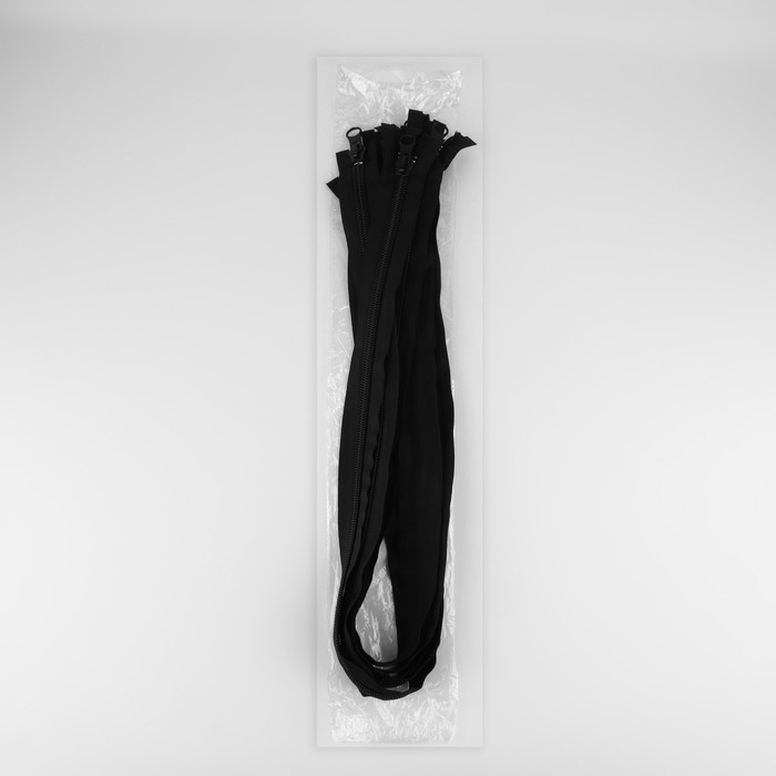 Молния «Спираль», №10, разъёмная, 2 замка, замки автомат, 110 см, цвет чёрный, цена за 1 штуку Молния «Спираль», №10, разъёмная, 2 замка, замки автомат, 110 см, цвет чёрный, цена за 1 штуку