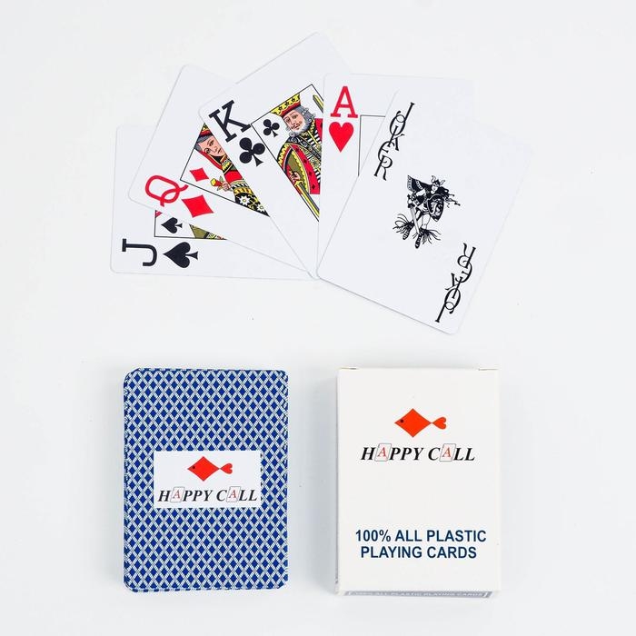 Карты игральные пластиковые Карты игральные пластиковые "Happy Call", 54 шт, 9 х 6 см