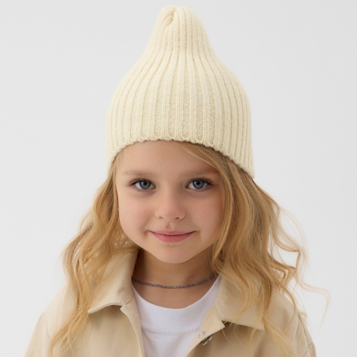 Шапка детская MINAKU р-р 50-52, цвет экрю Шапка детская MINAKU р-р 50-52, цвет экрю