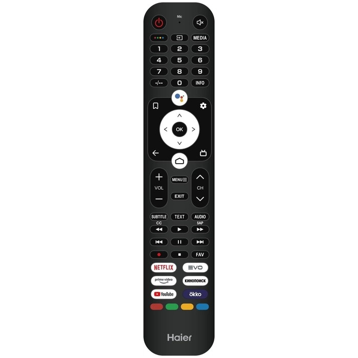 Телевизор Haier SMART TV S1, 43 Телевизор Haier SMART TV S1, 43",  3840x2160, DVB-T/T2/C/S2, HDMI 4, USB 2, Smart TV, чёрный