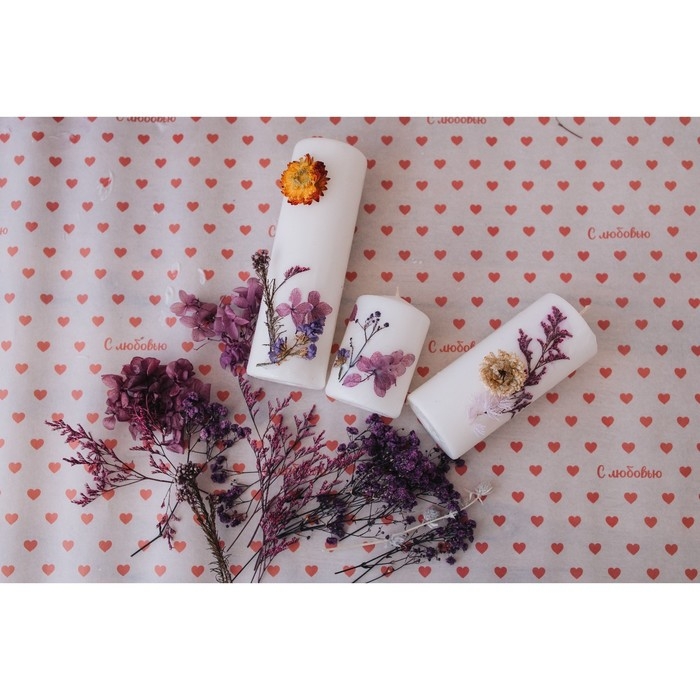 Свеча - цилиндр, 5х12 см белая Свеча - цилиндр, 5х12 см белая