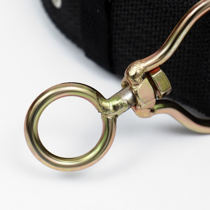 Ошейник четырехслойный с вертлюгом, 80 х 4,9 см, ОШ 64-74 см, полиэстер, чёрный Ошейник четырехслойный с вертлюгом, 80 х 4,9 см, ОШ 64-74 см, полиэстер, чёрный