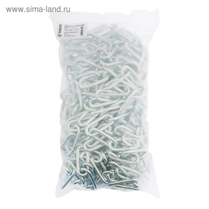 Цепь длиннозвенная ТУНДРА krep, DIN763, диаметр 6 мм, сварная, оцинкованная, 10 м Цепь длиннозвенная ТУНДРА krep, DIN763, диаметр 6 мм, сварная, оцинкованная, 10 м