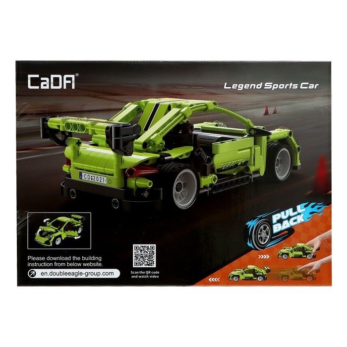 Конструктор инерционный «Спорткар», 387 деталей Конструктор инерционный «Спорткар», 387 деталей