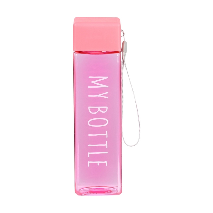 Бутылка для воды, 450 мл, My bottle, 20 х 5.5 см, розовая Бутылка для воды, 450 мл, My bottle, 20 х 5.5 см, розовая