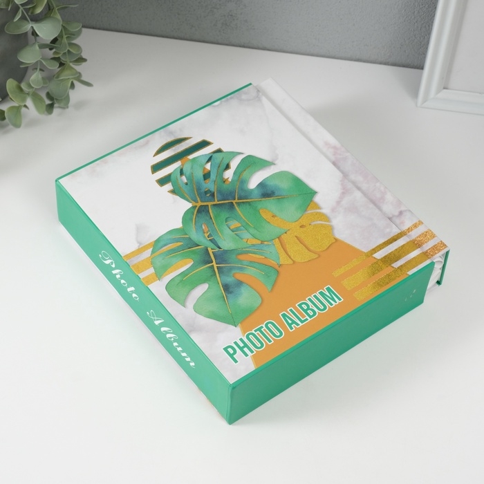 Фотоальбом на 80 фото 10х15 см Фотоальбом на 80 фото 10х15 см "Папоротник" в коробке 23х19х5 см
