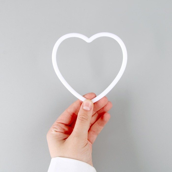 Основа для творчества и декора «Сердце», набор 15 шт., размер 1 шт. — 10 × 10 × 0,53 см