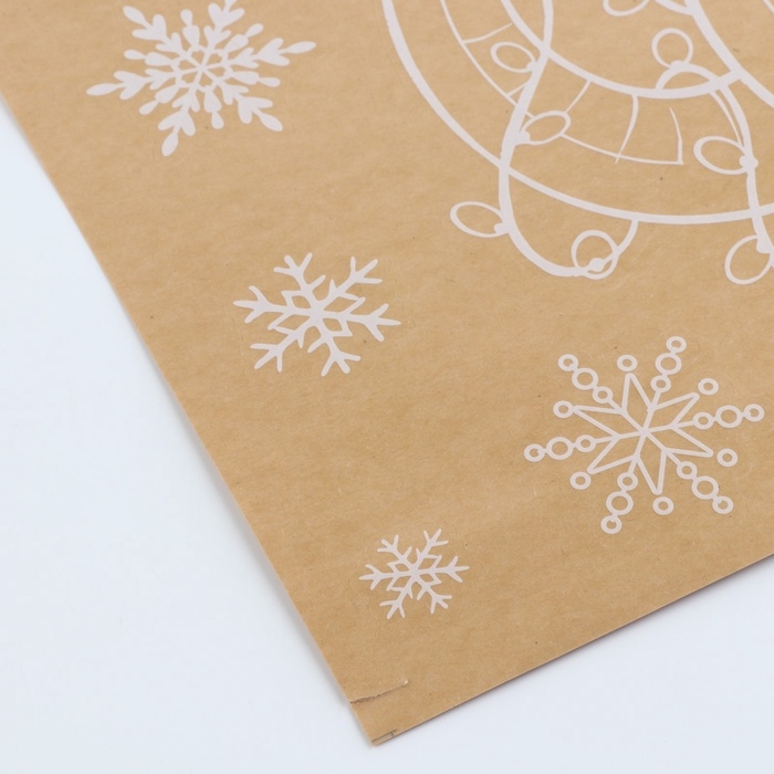 Наклейки для окон &laquo;С Новым годом&raquo;, змея, многоразовые, 33 х 50 см , Новый год