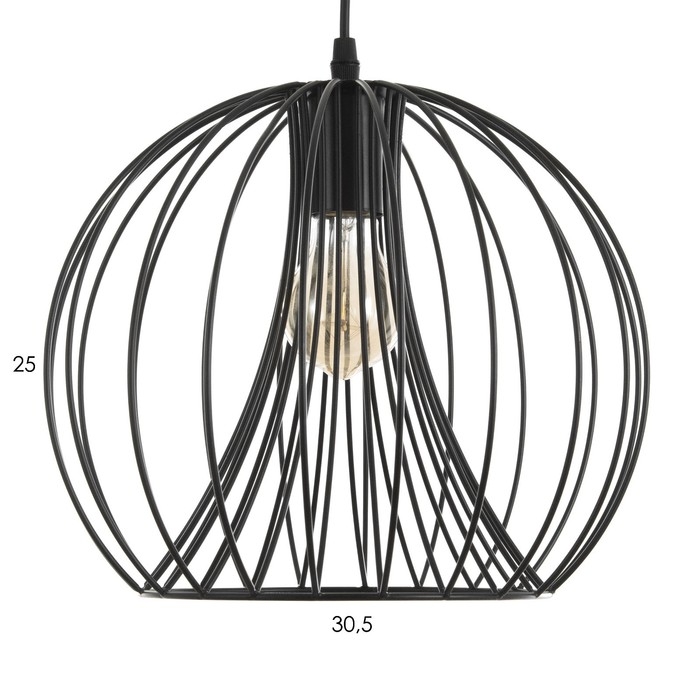 Светильник BayerLux  Светильник BayerLux "Шар" Е27 40Вт черный 30х30х30-130см