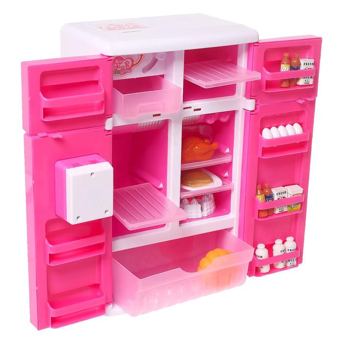 Бытовая техника «Холодильник двухдверный», 20 аксессуаров, свет, звук Бытовая техника «Холодильник двухдверный», 20 аксессуаров, свет, звук