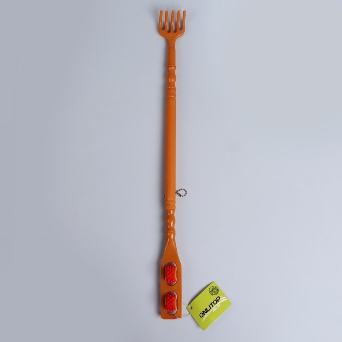 Массажёр - чесалка, двусторонний, универсальный, 2 колеса, цвет МИКС