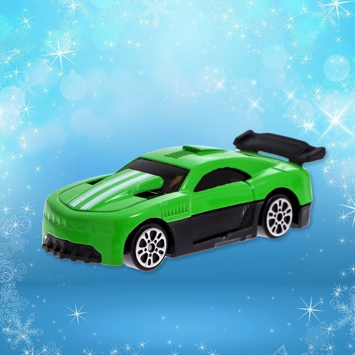 Новогодний шар с игрушкой «Гоночная машинка», МИКС Новогодний шар с игрушкой «Гоночная машинка», МИКС