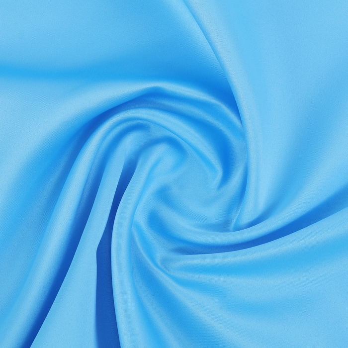 Лоскут для рукоделия, атлас однотонный голубой, 50 × 50 см