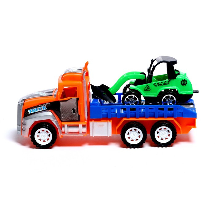 Грузовик инерционный &laquo;Перевозчик&raquo; с погрузчиком, цвета МИКС