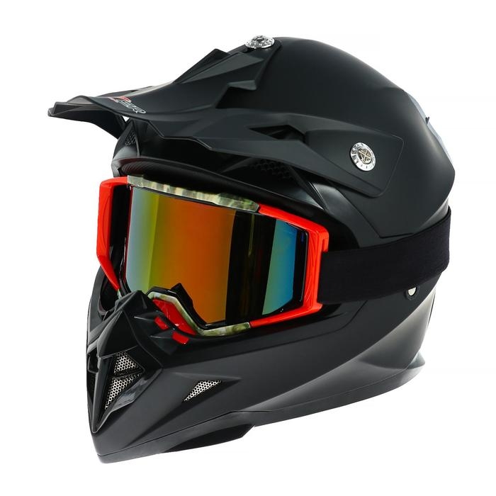 Очки-маска для езды на мототехнике, стекло хамелеон, цвет красный-хаки, ОМ-5 Очки-маска для езды на мототехнике, стекло хамелеон, цвет красный-хаки, ОМ-5