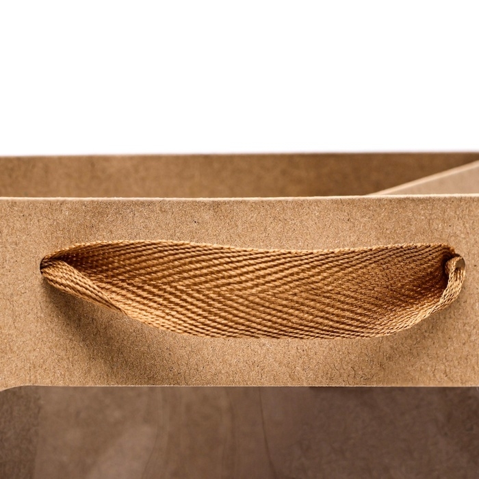 Пакет подарочный, с окном, 30 х 20 х 16 см, крафт Пакет подарочный, с окном, 30 х 20 х 16 см, крафт