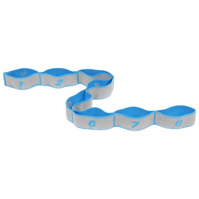 Эспандер-лента Sangh, эластичная, с захватами, 90х4 см, цвет голубой Эспандер-лента Sangh, эластичная, с захватами, 90х4 см, цвет голубой