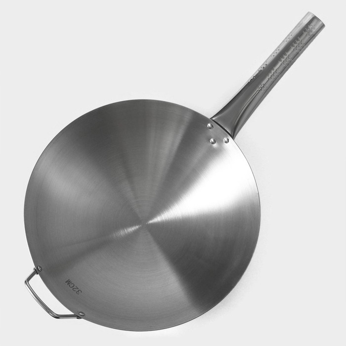 Сковорода-Wok Hanna Knövell из нержавеющей стали Chief, d=32 см, с ручкой Сковорода-Wok Hanna Knövell из нержавеющей стали Chief, d=32 см, с ручкой