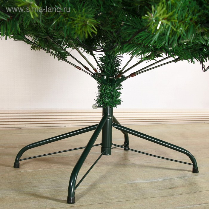 Ёлка фиброоптичесская "Эксклюзив" зелёная классика, 180 см d нижнего яруса 105 см 646 веток