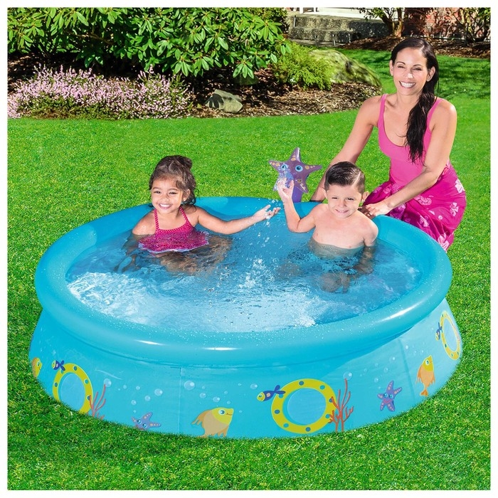 Бассейн Fast Set,152 x 38 см, с распылителем, от 2 лет, цвет МИКС, 57326 Bestway Бассейн Fast Set,152 x 38 см, с распылителем, от 2 лет, цвет МИКС, 57326 Bestway