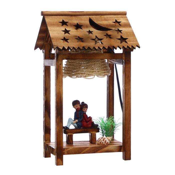 Настольная лампа Настольная лампа "Влюбленная пара" Е12 10х14х28 см