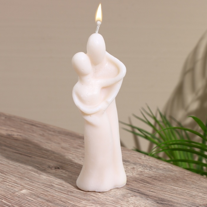 Свеча  Свеча "Объятие" 4х4х15 см, парафин