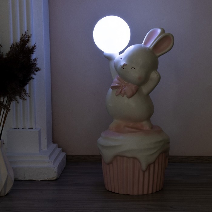 Торшер  Торшер "Зайка" LED USB розовый 30х30х69см