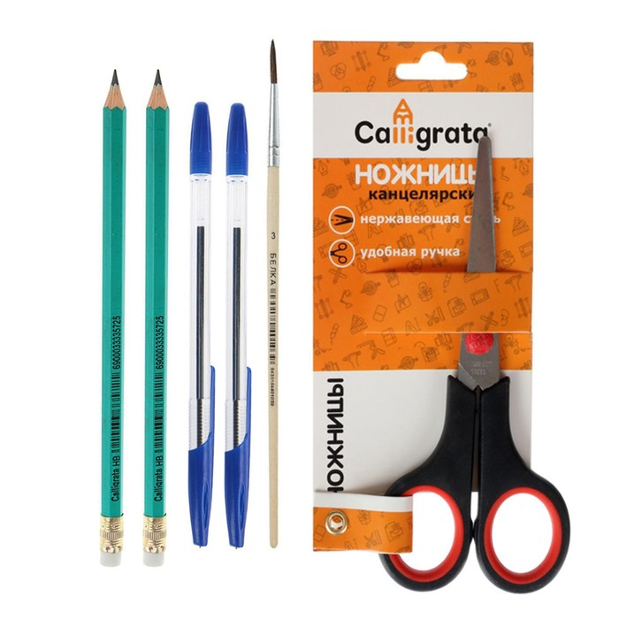 Набор первоклассника 44 предмета  Набор первоклассника 44 предмета "ЗОО", ЛУЧ