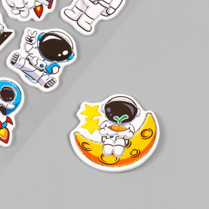 Наклейки для творчества бумага Наклейки для творчества бумага "Хобби космонавта" 15х30 см