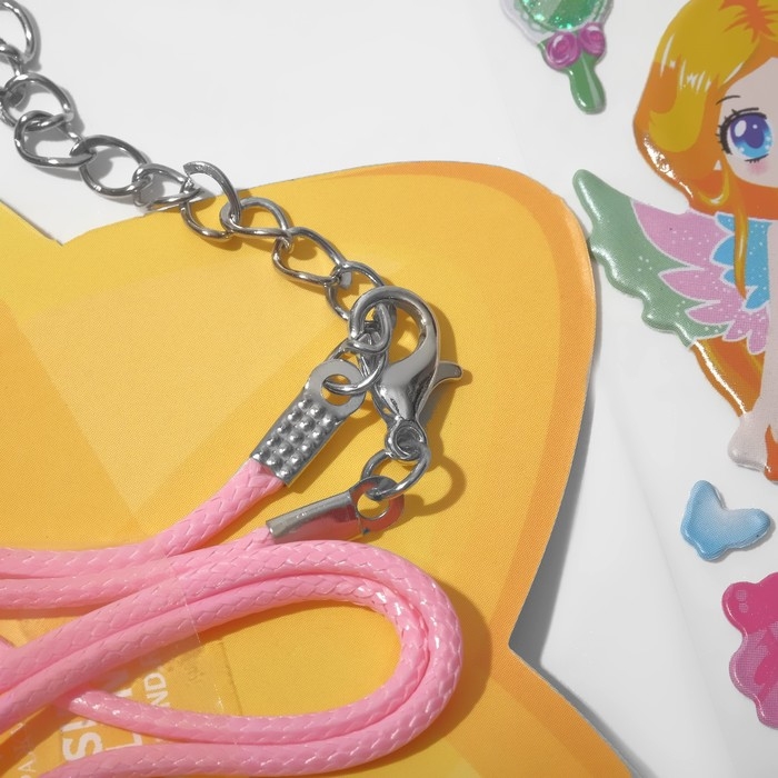 Набор детский «Выбражулька» 2 предмета: кулон, наклейки, балерина, цветной Набор детский «Выбражулька» 2 предмета: кулон, наклейки, балерина, цветной