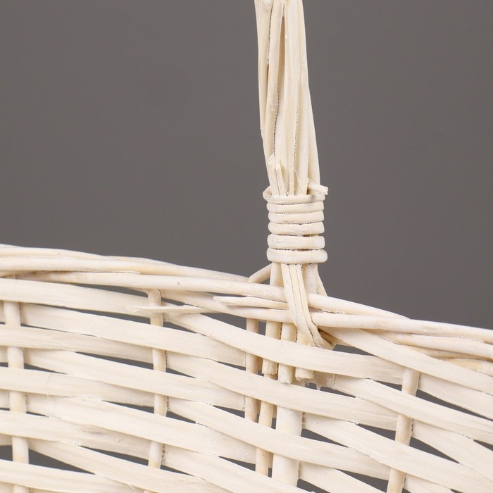 Набор корзин плетеных (ива), 38х28х14/35 см / 33х23х12,5/30 см / 26х18х11/25 см, 3 шт., белы Набор корзин плетеных (ива), 38х28х14/35 см / 33х23х12,5/30 см / 26х18х11/25 см, 3 шт., белы