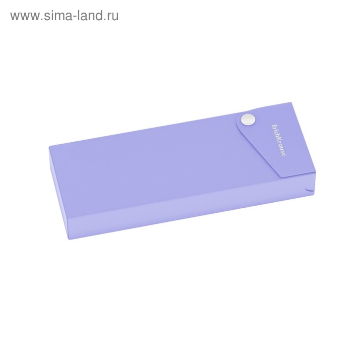 Пенал-футляр на кнопке ErichKrause Matt Pastel, пластиковый, микс Пенал-футляр на кнопке ErichKrause Matt Pastel, пластиковый, микс