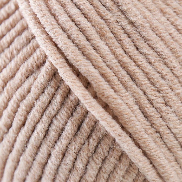 Пряжа Пряжа "Jeans plus" 55% хлопок, 45% акрил 160м/100гр (87 св.беж)